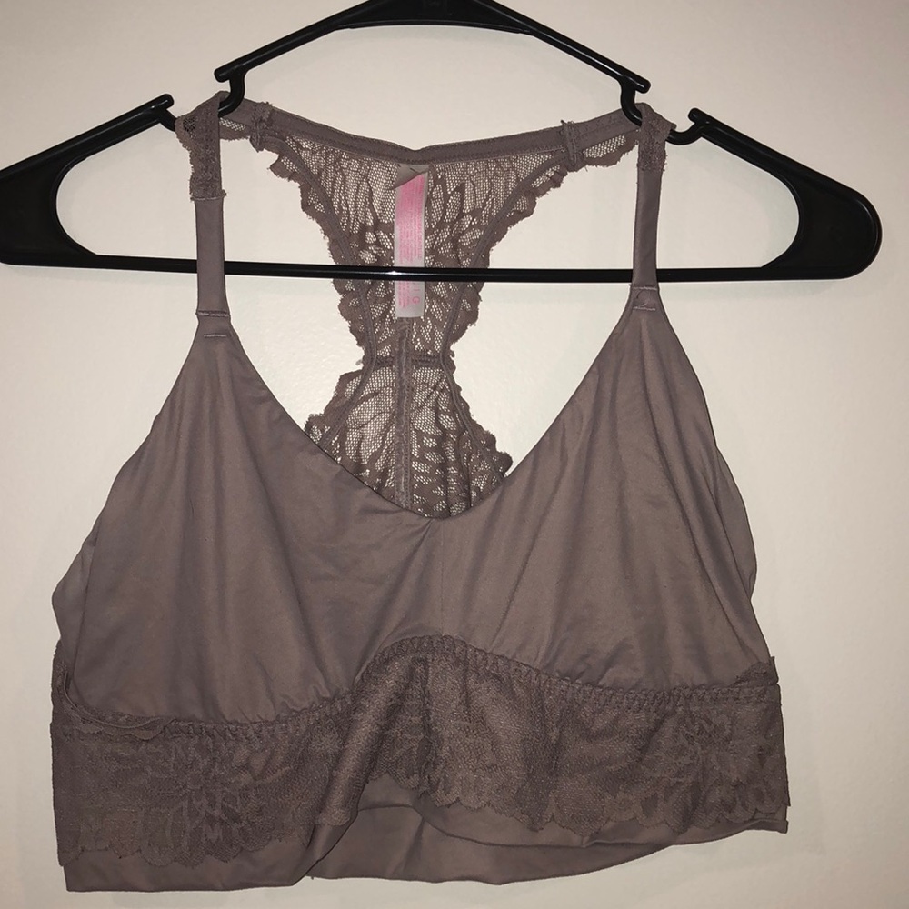 Pink lacey bralette